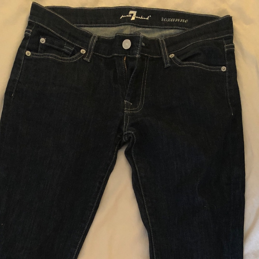 7 for All Mankind low rise skinny Roxanne jeans